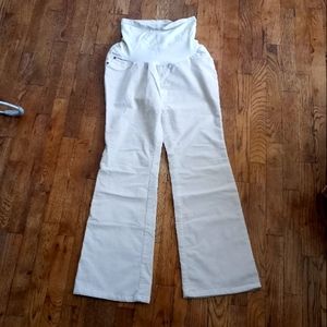 **3 for $15** Cream Corduroy Maternity Pants